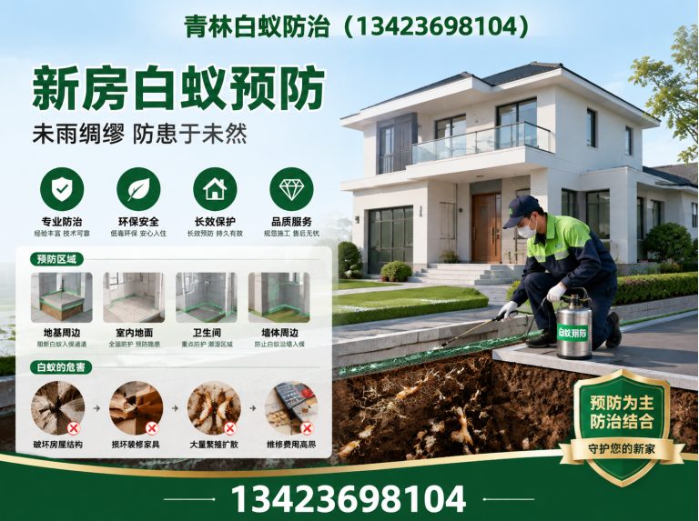 增城区别墅白蚁防治展示图